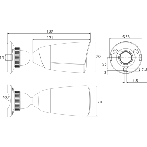 IP камера OMNY A55N 36 уличная OMNY PRO серии Альфа, 5Мп c ИК подсветкой, 12В/PoE 802.3af, microSD, 3.6мм IP камера OMNY A55N 36 уличная OMNY PRO серии Альфа, 5Мп c ИК подсветкой, 12В/PoE 802.3af, microSD, 3.6мм